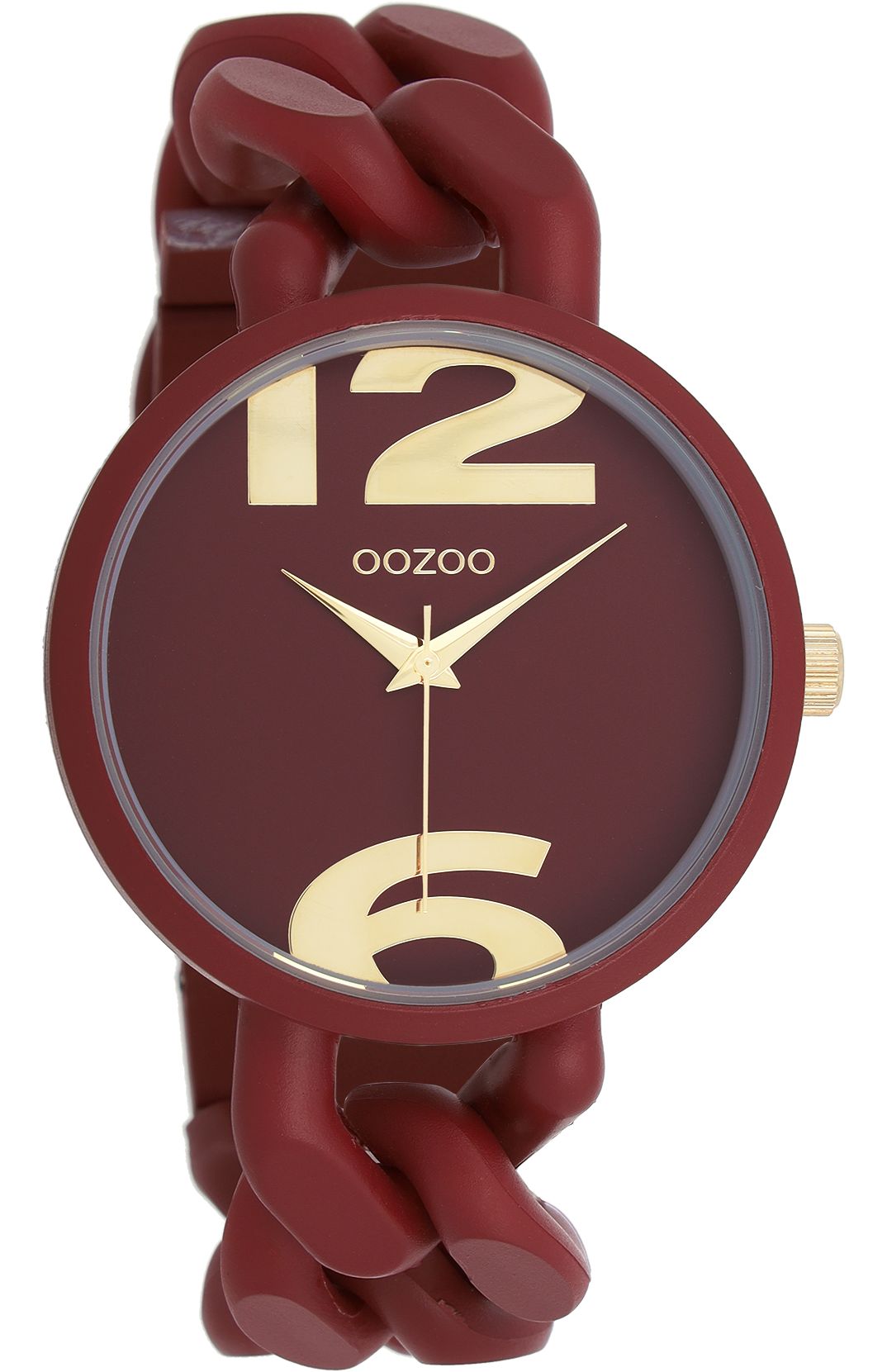 Oozoo Damenuhr C11267 Rotbraun Kettenband 40 mm