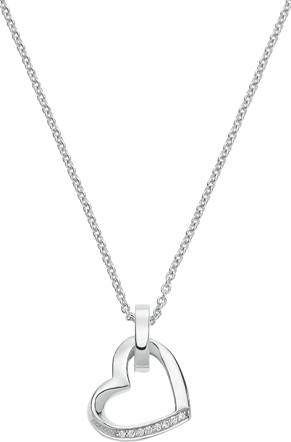 JETTE Twisted Heart 87088227 Herz Halskette für Damen  JETTE Twisted Heart 87088227 Herz Halskette für Damen