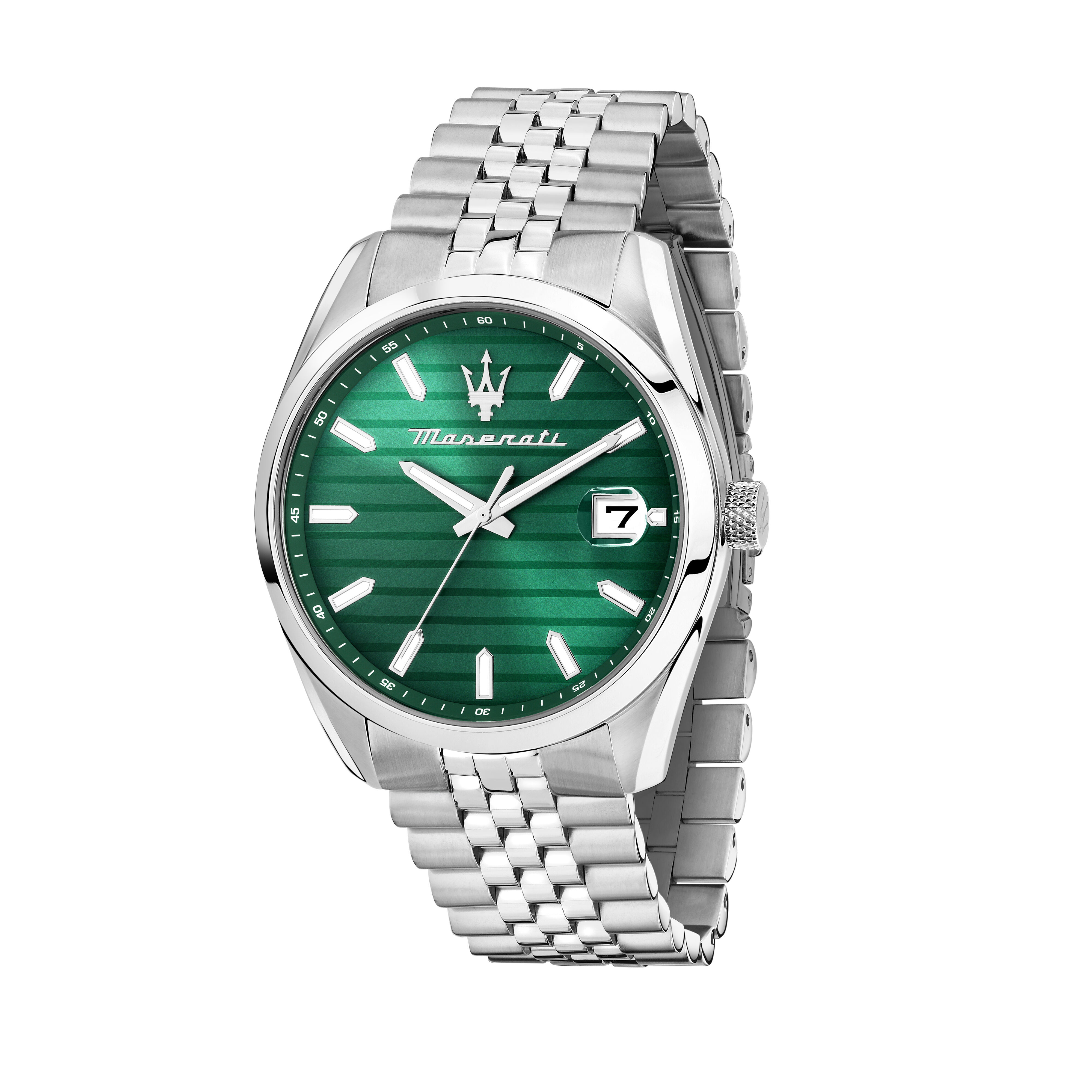 Maserati Attrazione Herrenuhr R8853151027 Grün Edelstahlband 43 mm