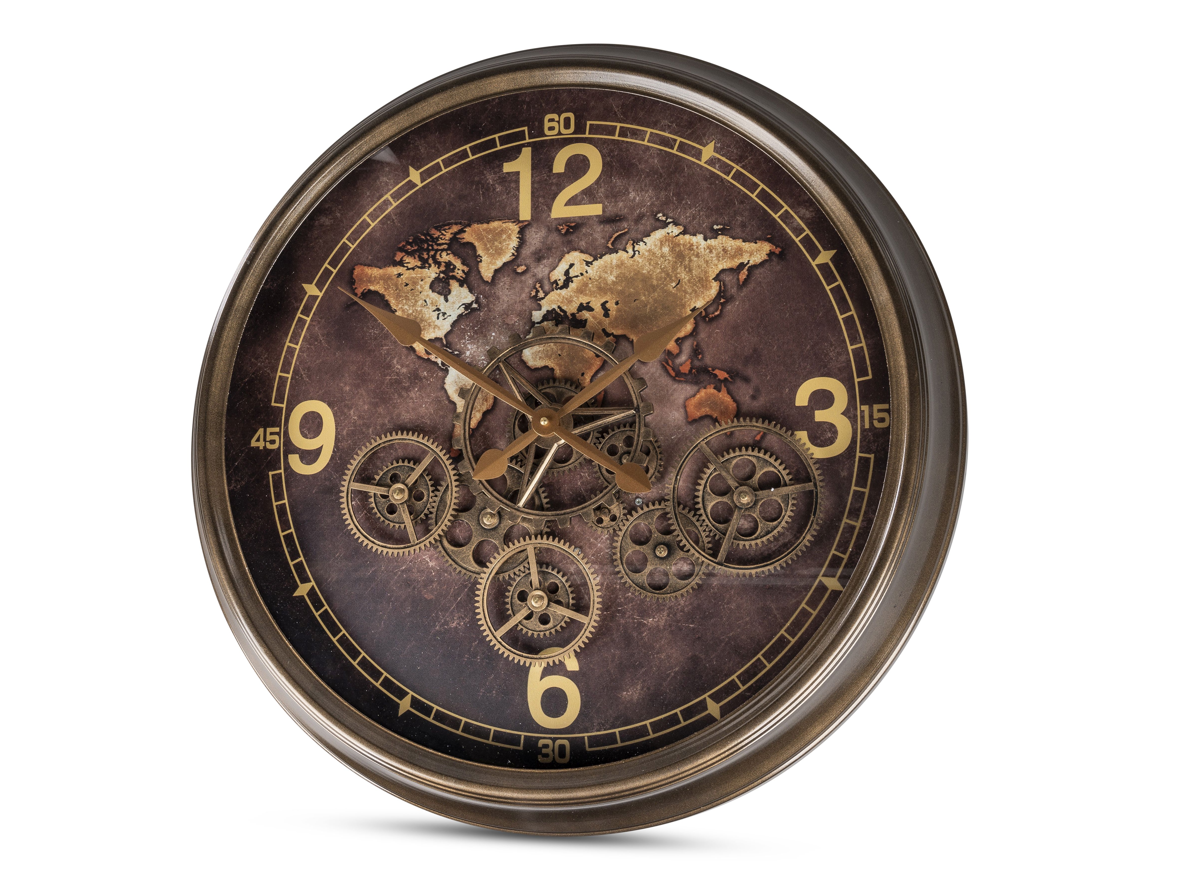 Formano Antiklook Wanduhr 676139 Weltkarte 62 cm Formano Antiklook Wanduhr 676139 Weltkarte 62 cm