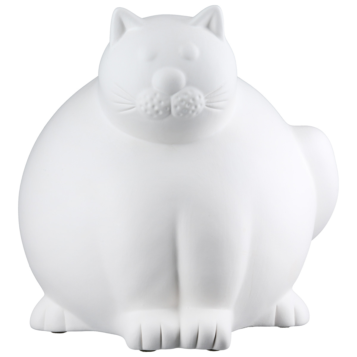 Gilde Dekoobjekt 61296 Katze "Molli" Keramik Cremeweiß 18,5 x 20 cm