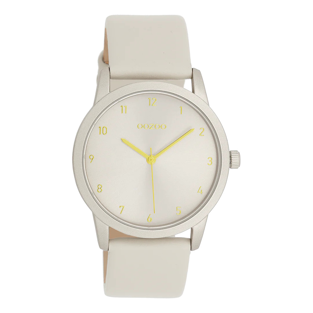 Oozoo Damenuhr C11076 Beige Lederband 38 mm