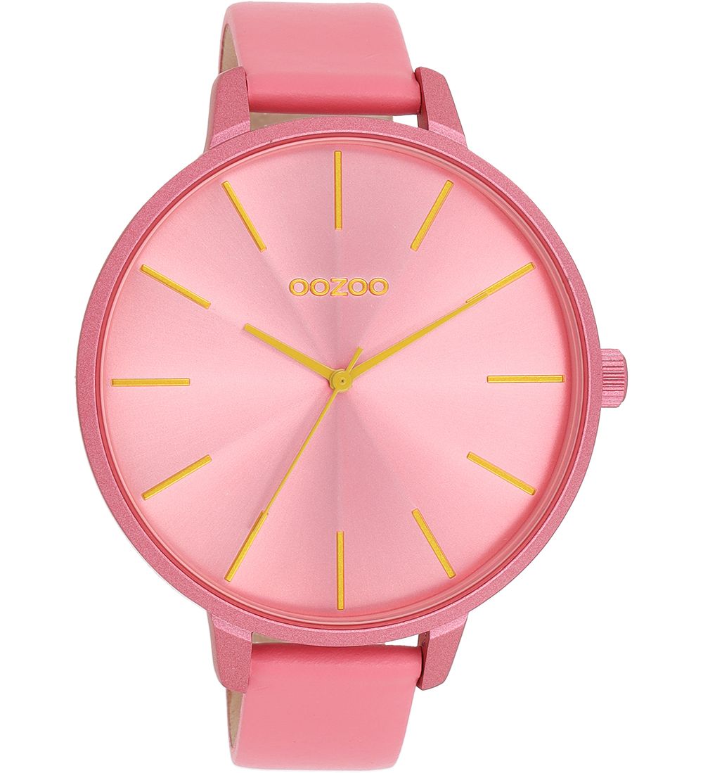 Oozoo XL Damenuhr C11250 Rosa Lederband 48 mm
