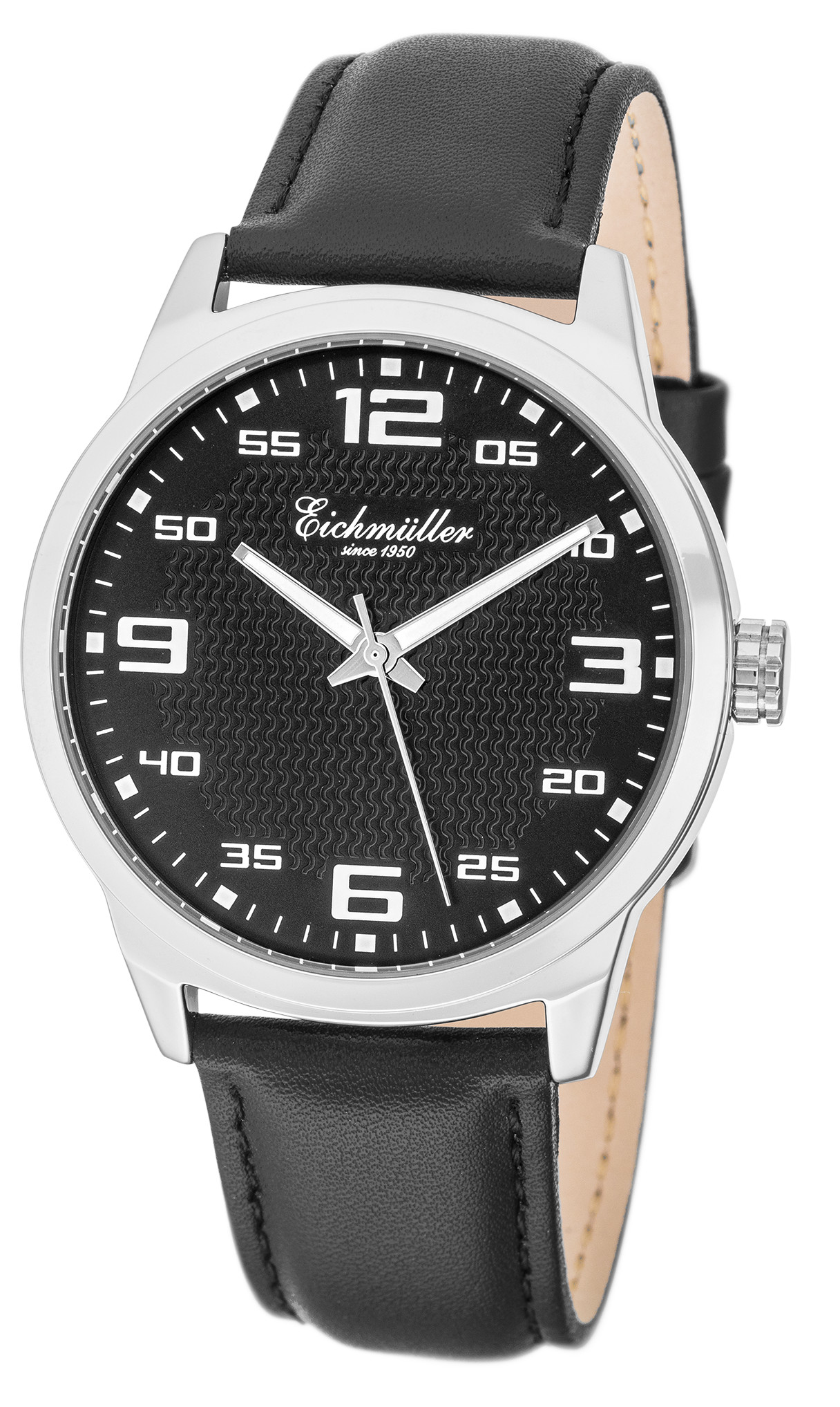 Eichmüller Sportliche Herrenuhr RE1135 Silberfarben/Schwarz 40 mm