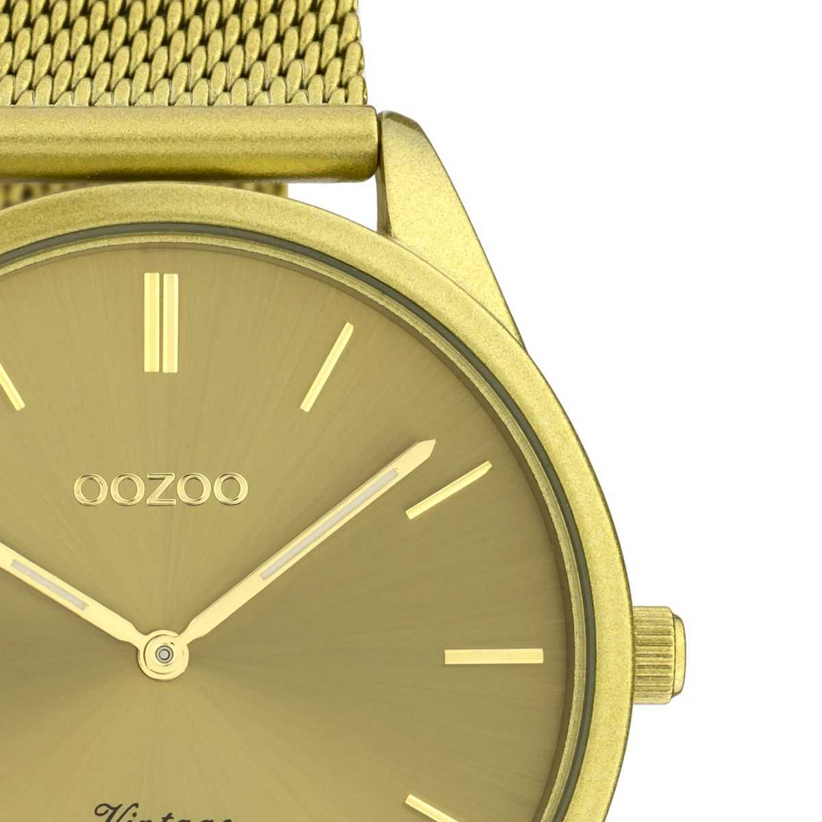 Oozoo Damenuhr C20005 gelb Milanaiseband 38 mm Detailansicht