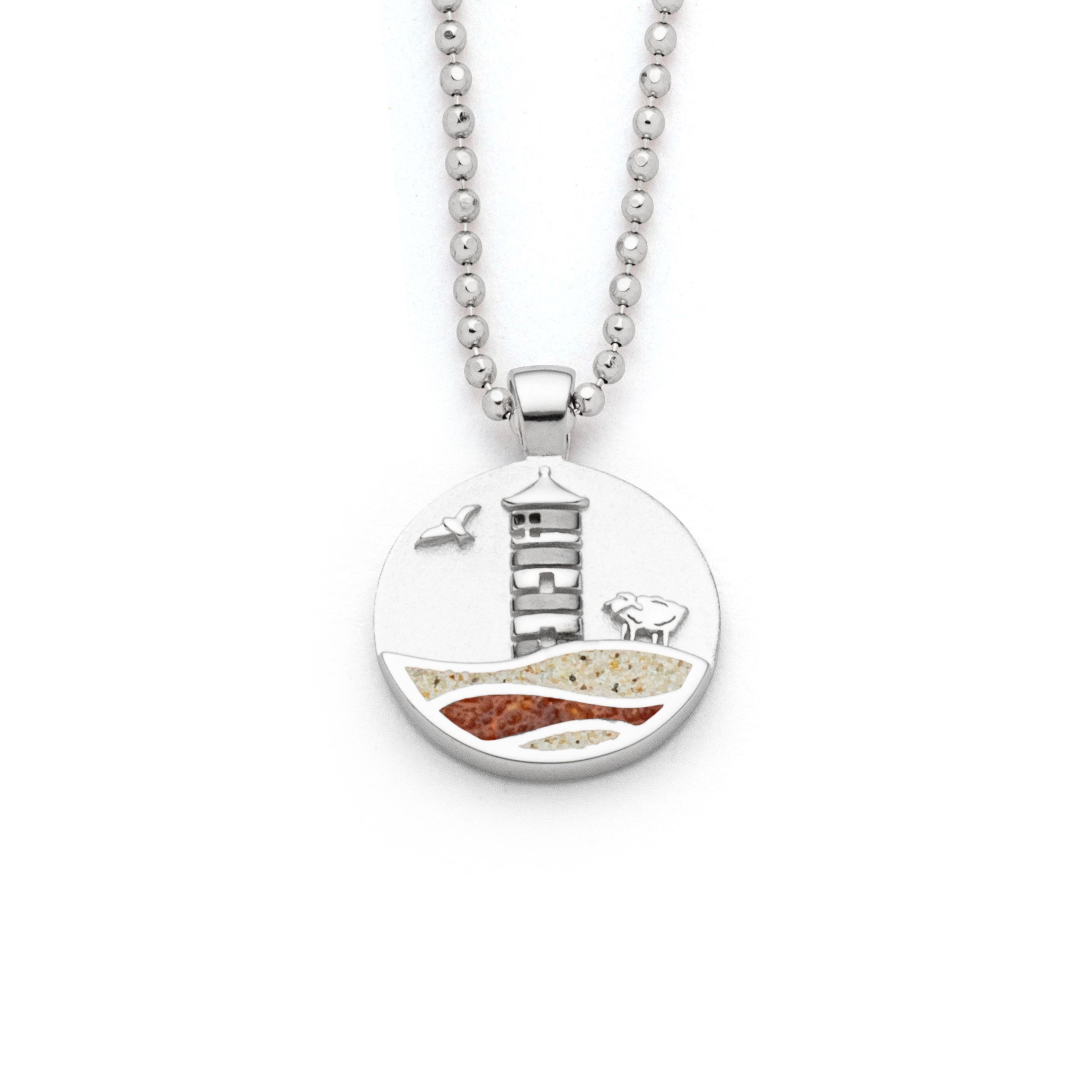 DUR Anhänger P4849 „Pilsumer Leuchtturm" Strandsand/Bernsteinsand