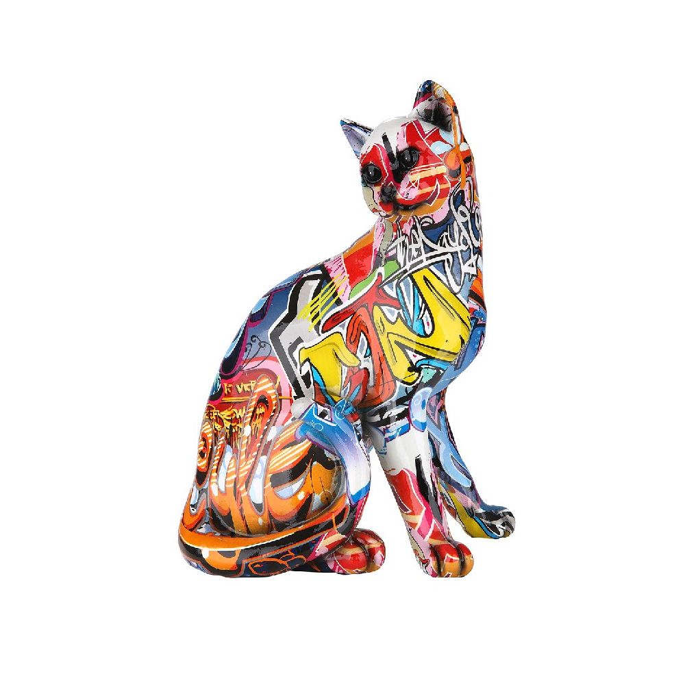 Gilde Dekoobjekt Katze Graffiti "Street Art" 36765 - 21x29 cm