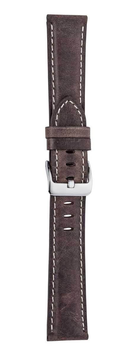 7515b4d91d67f9b7 Eichmüller 751 Lederband Uhrenband 18,20 oder 22 mm dunkelbraun Vintage-Look Dornschliesse