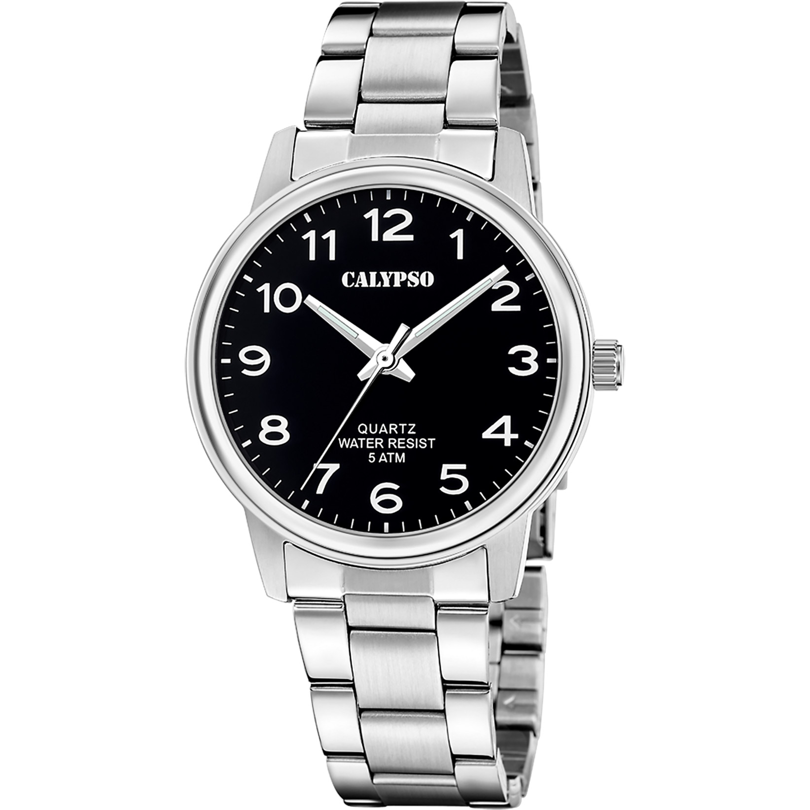 Calypso Basic Herrenuhr K5864-4 Schwarz Edelstahlband 40 mm