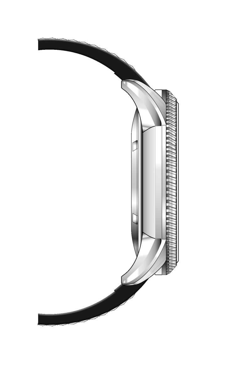 Riedenschild RS6000-06 Herren Chronograph Lederband 45 mm Seitenansicht