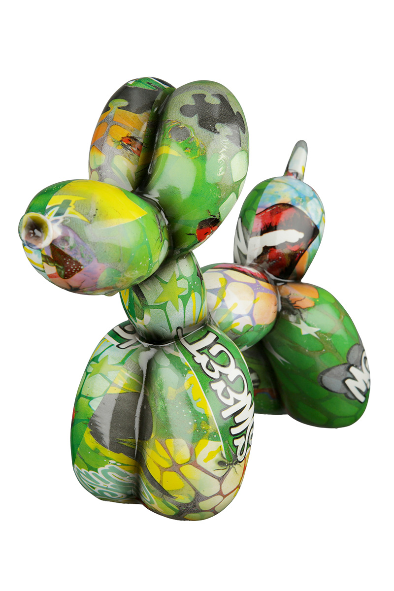 Gilde Dekoobjekt Figur Ballonhund Graffiti "Street Art" 37393 - 22 cm