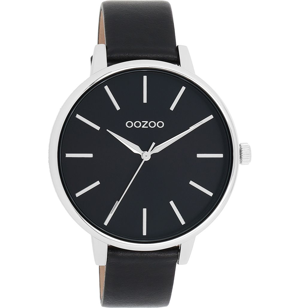 Oozoo Damenuhr C11293 Schwarz Lederband 42 mm