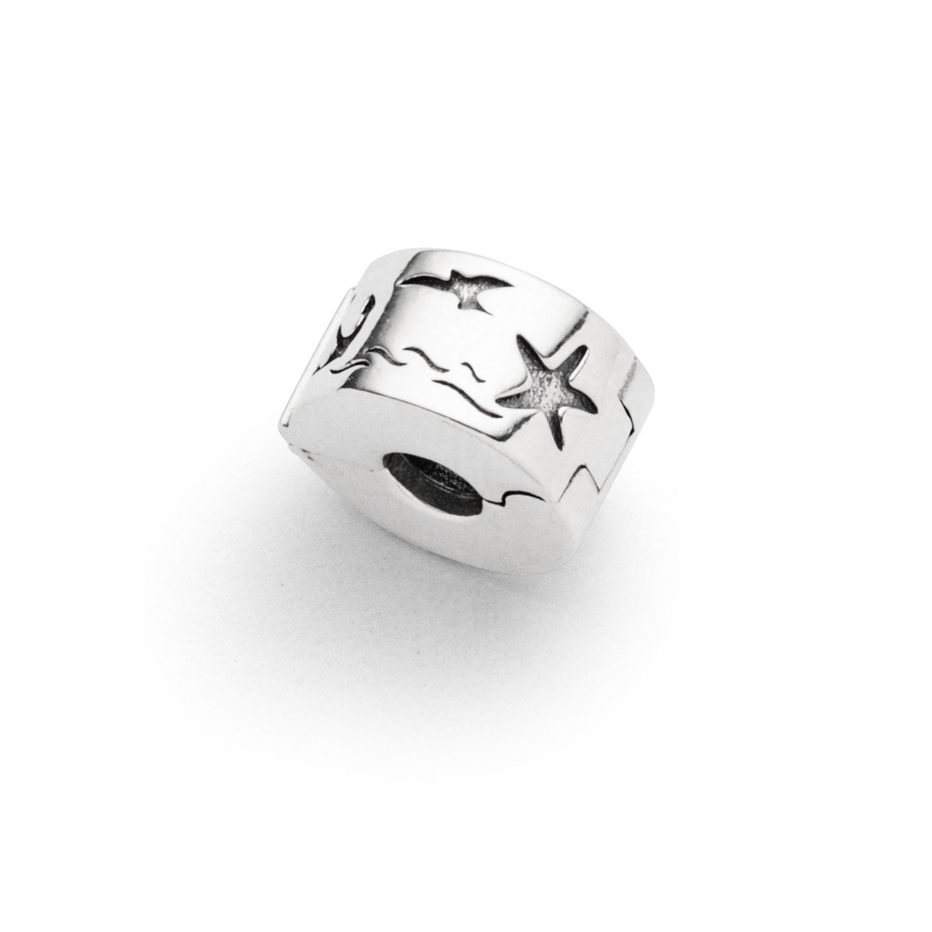 DUR F337 „Bead-Safer“ Stopper Clip 925er Silber 6,5x11 mm 