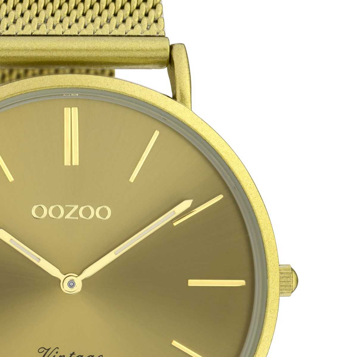 Oozoo Damenuhr C20000 gelb Milanaiseband 40 mm Detailansicht