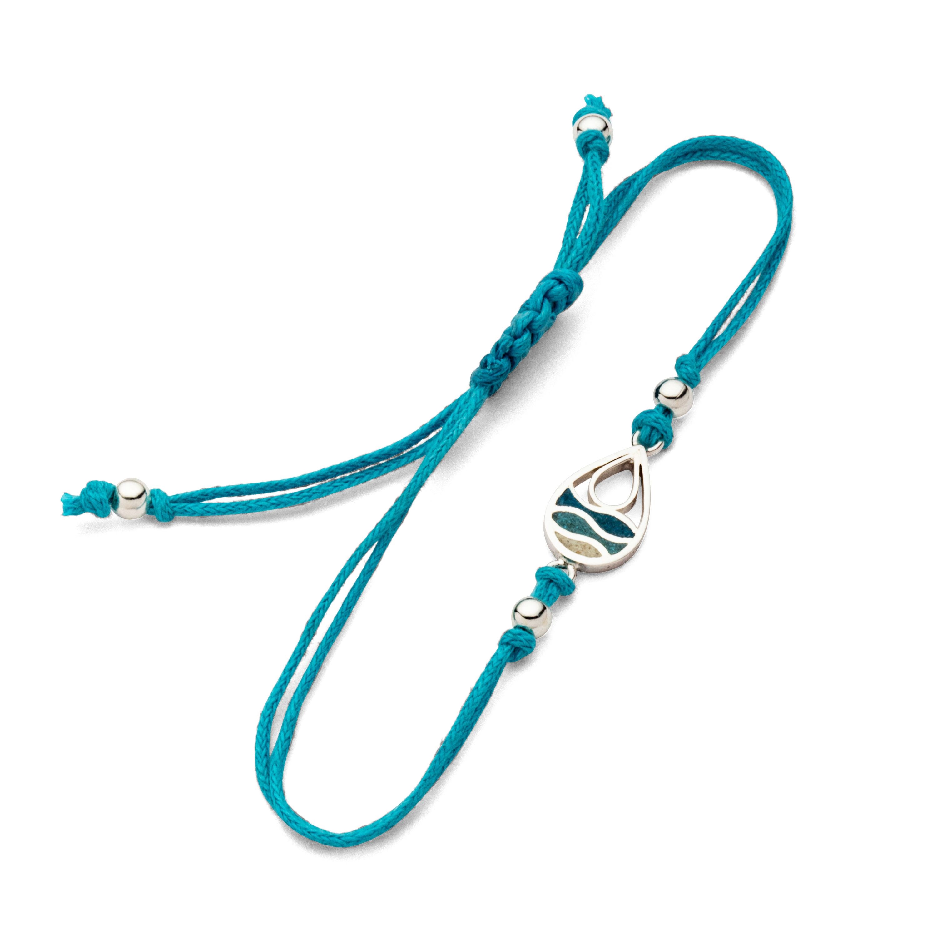 DUR Armband A1963 „Strandwellen Drop“ Strandsand/Steinsand blau