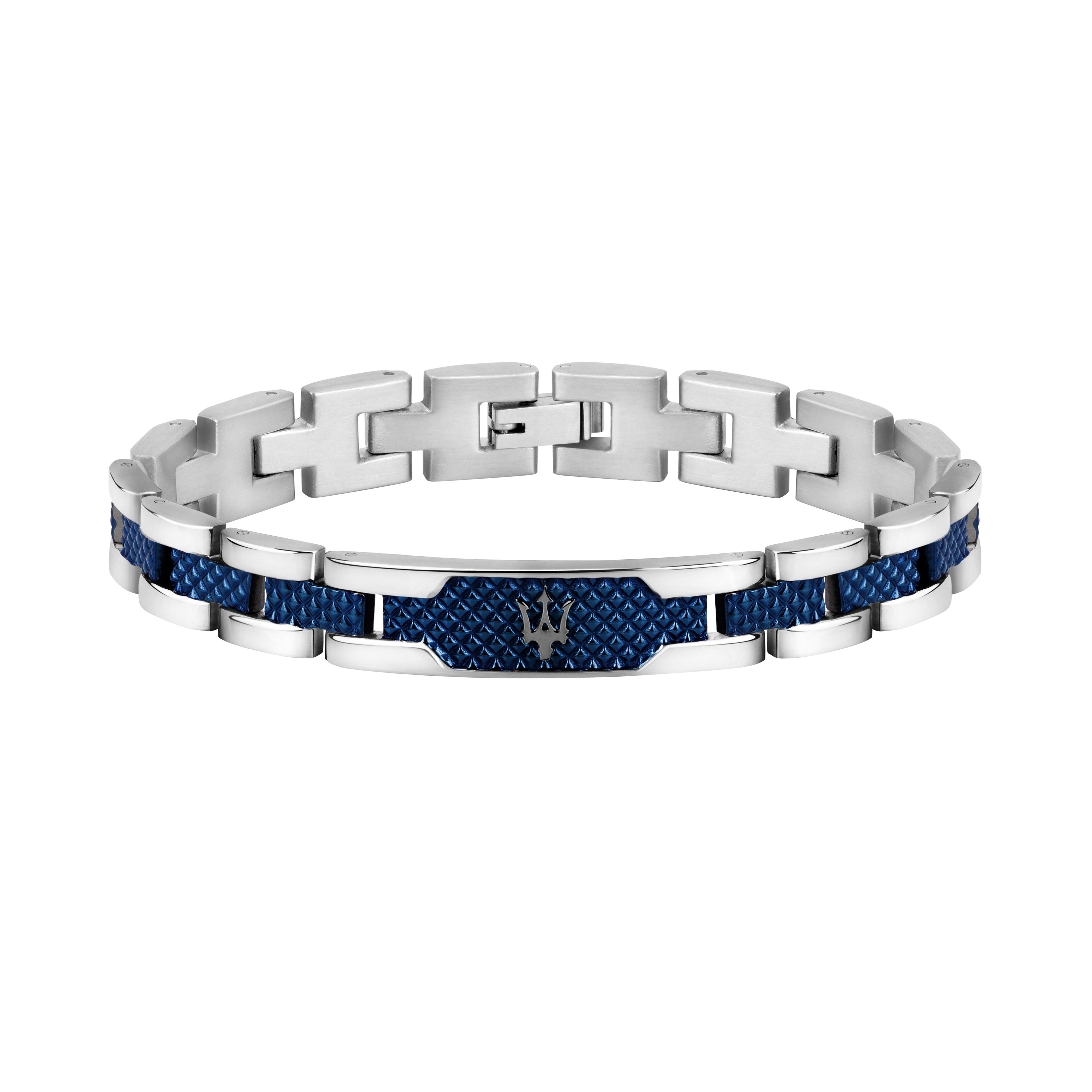 Maserati Iconic JM419ASC02 Armband für Herren Edelstahl/Blau