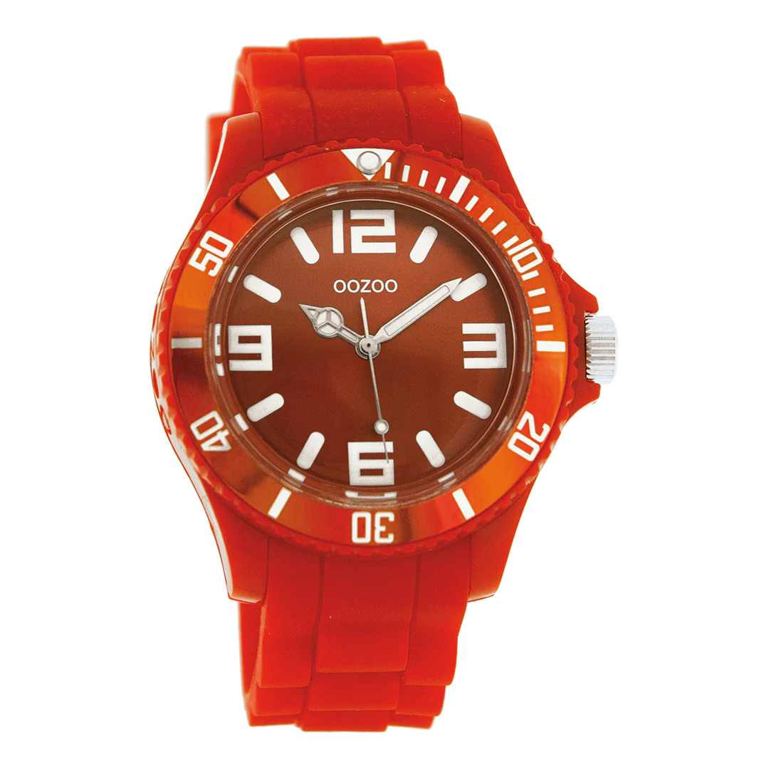 Oozoo Armbanduhr C4289 Rot Silikonband 43 mm Oozoo Armbanduhr C4289 Rot Silikonband 43 mm