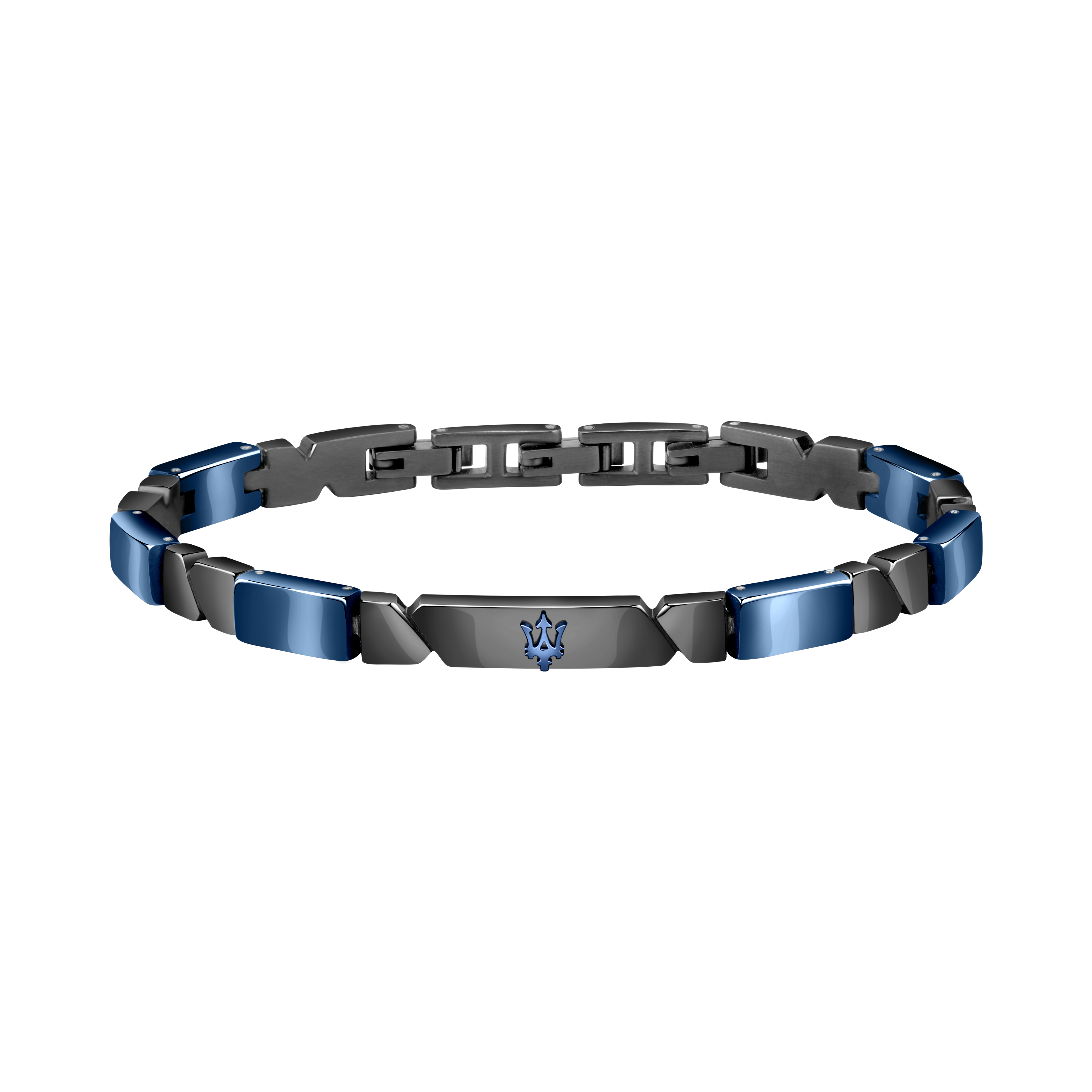 Maserati Ceramic JM221ATZ01 Armband Herren Schwarz/Blau 22 cm