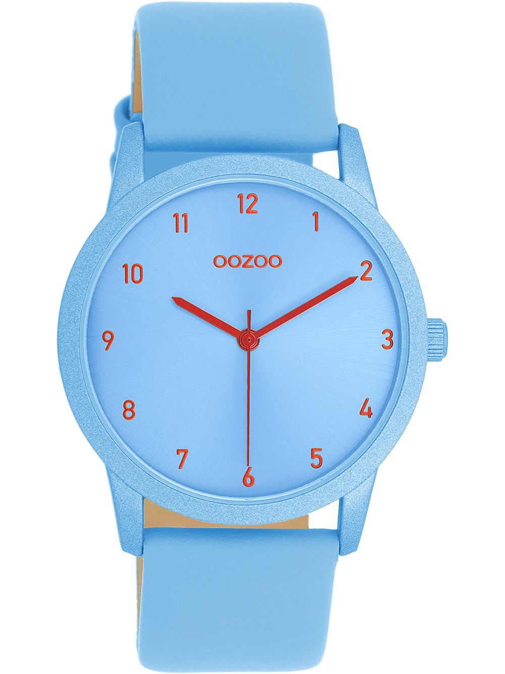 Oozoo Damenuhr C11168 Hellblau Lederband 38 mm