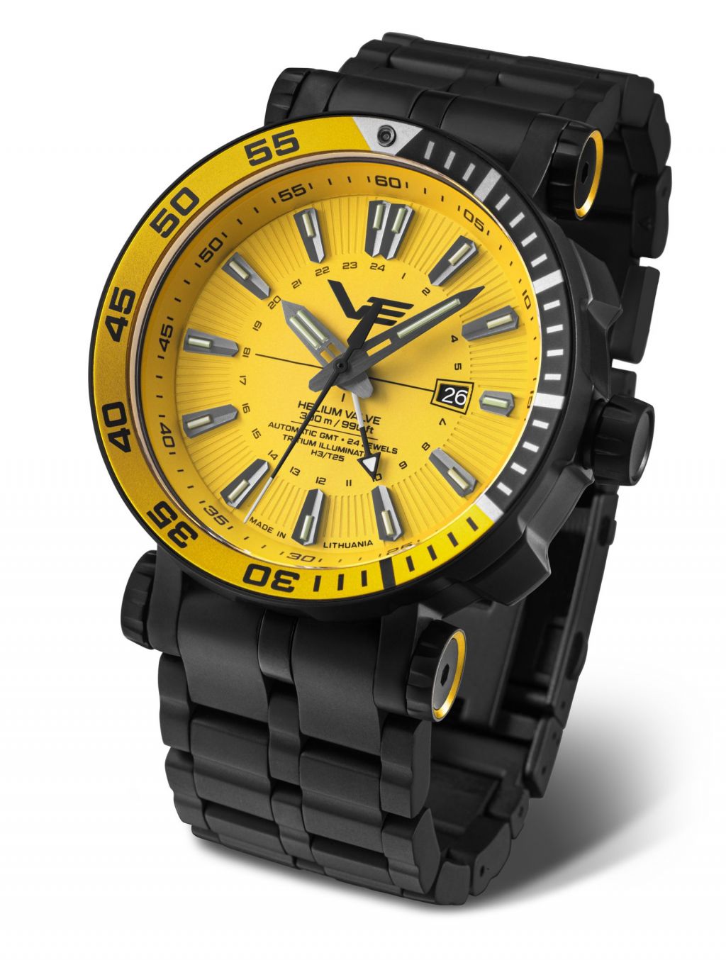 Vostok Europe Energia Rocket 575C719-B – XXL Automatikuhr 48 mm Schwarz Edelstahl 30 ATM mit Tritium