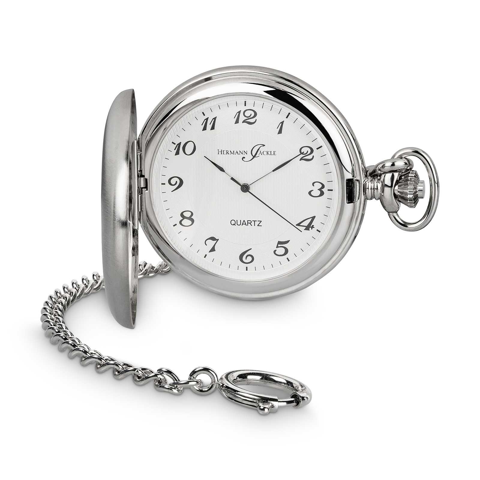 MUHR_0173_a_TODTNAU Hermann Jäckle Todtnau Quarz Taschenuhr offen | B-Ware