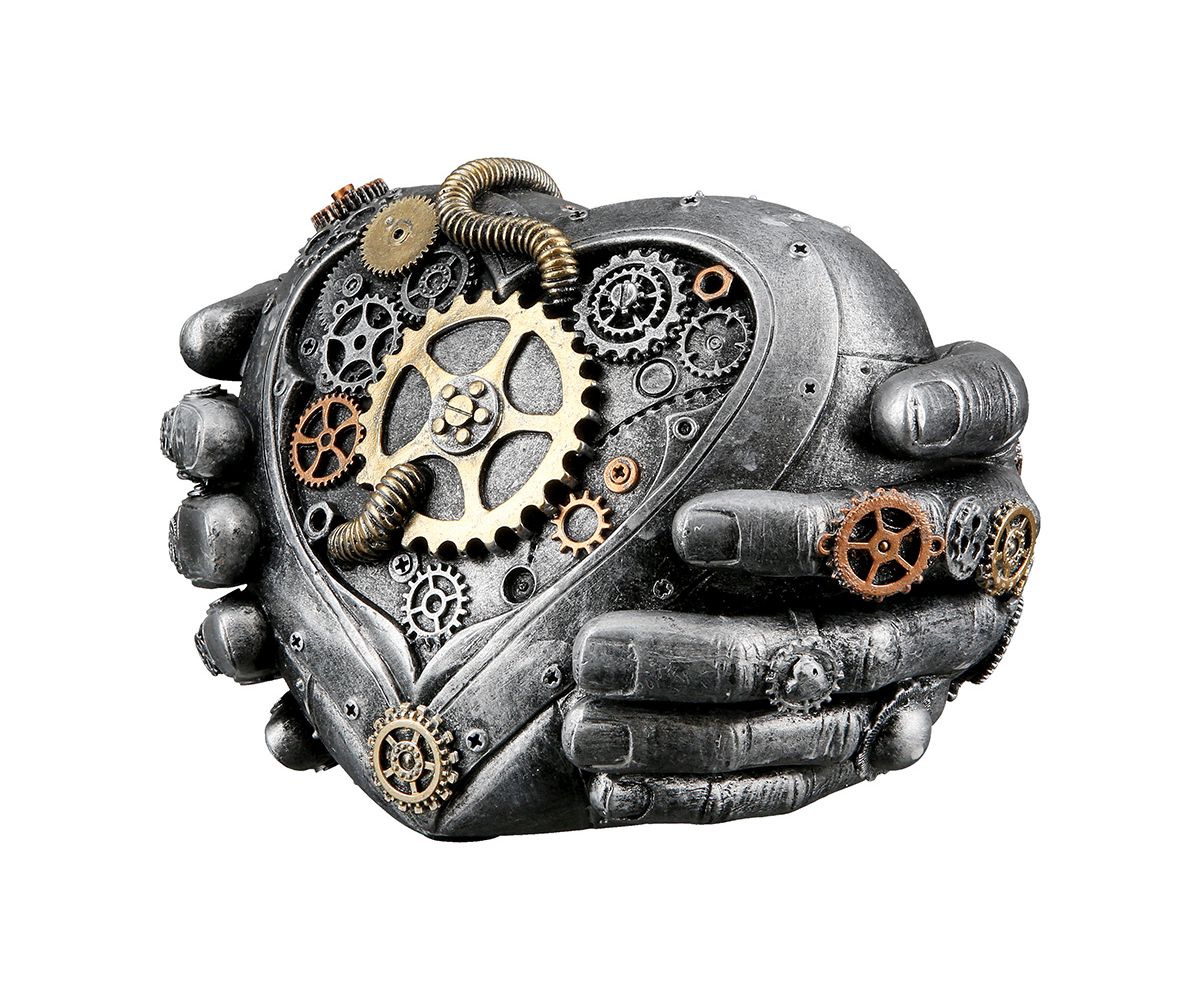 Gilde Dekoobjekt "Steampunk Herz in Händen" 37691 - 15x12x15 cm Gilde Dekoobjekt "Steampunk Herz in Händen" 37691 - 15x12x15 cm