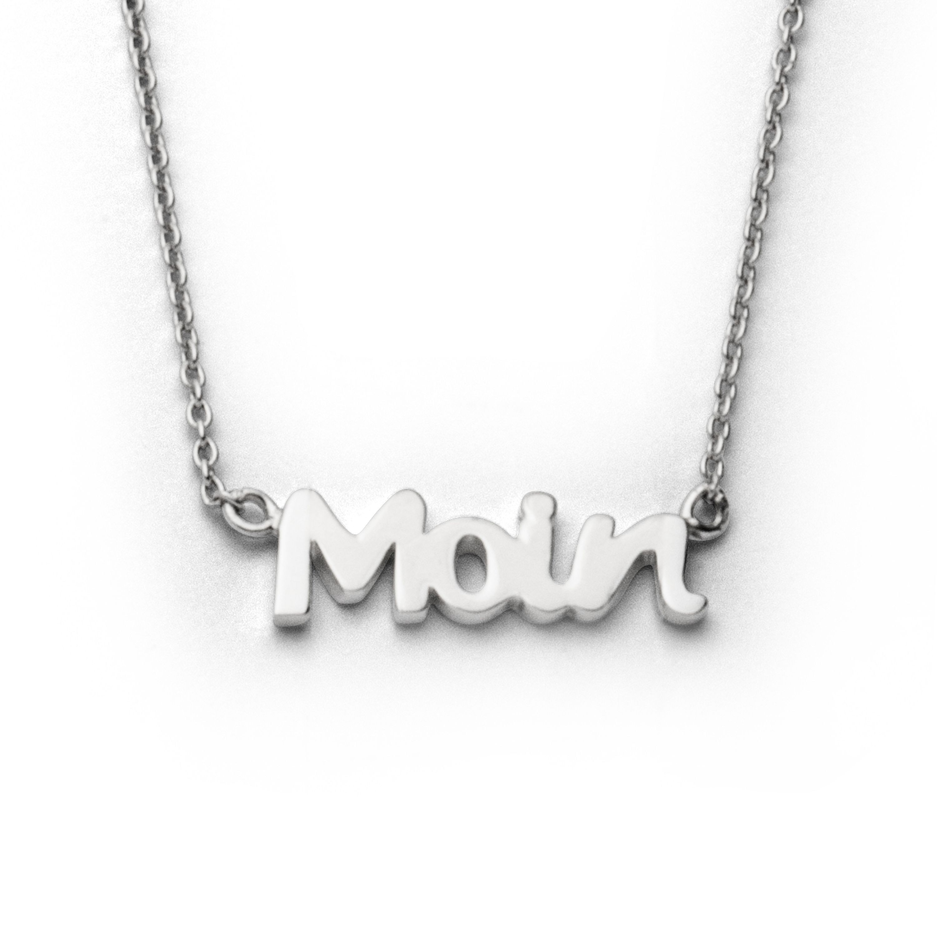 DUR Halskette K2468 „Moin" 925er Silber Rhodiniert 41+5 cm