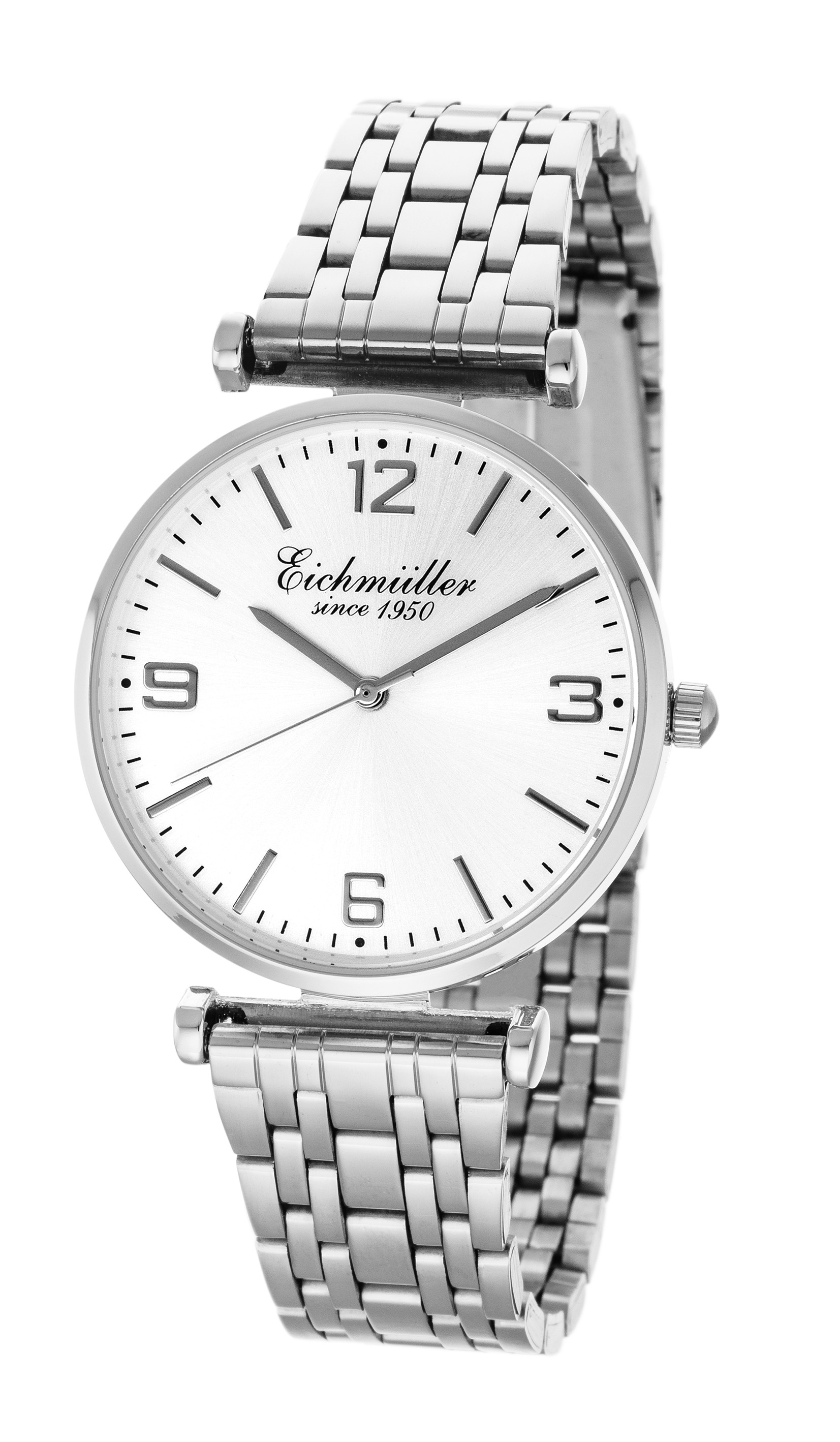 Eichmüller Damenuhr 6030-01 Silberfarben Metallband 36 mm