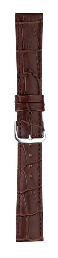 Eichmüller 331 Leder Uhrenband 12,14,16,18,20 oder 22 mm dunkelbraun Alligatorprägung Dornschließe