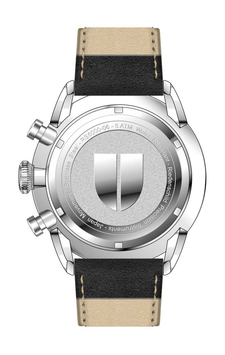 Riedenschild RS6000-06 Herren Chronograph Lederband 45 mm Rückseite