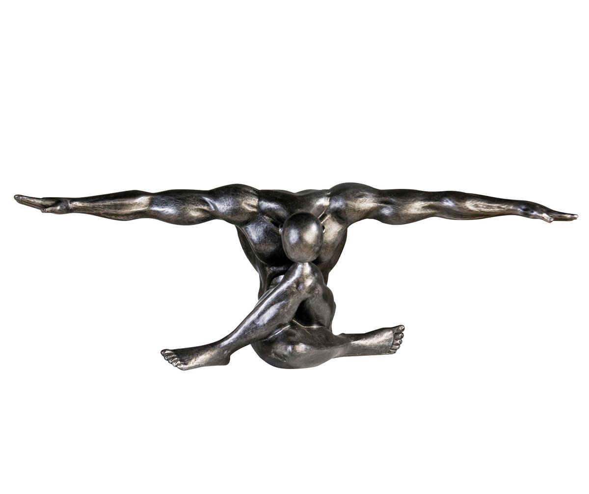 Gilde Dekoobjekt 59795 "Cliffhanger" Kunstharz Antikfinish Matt 59,5 cm