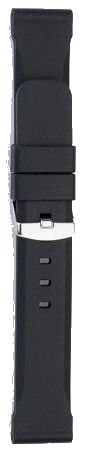Eichmüller Kautschuk Uhrenarmband 18,20,22 oder 24 mm schwarz Dornschliesse