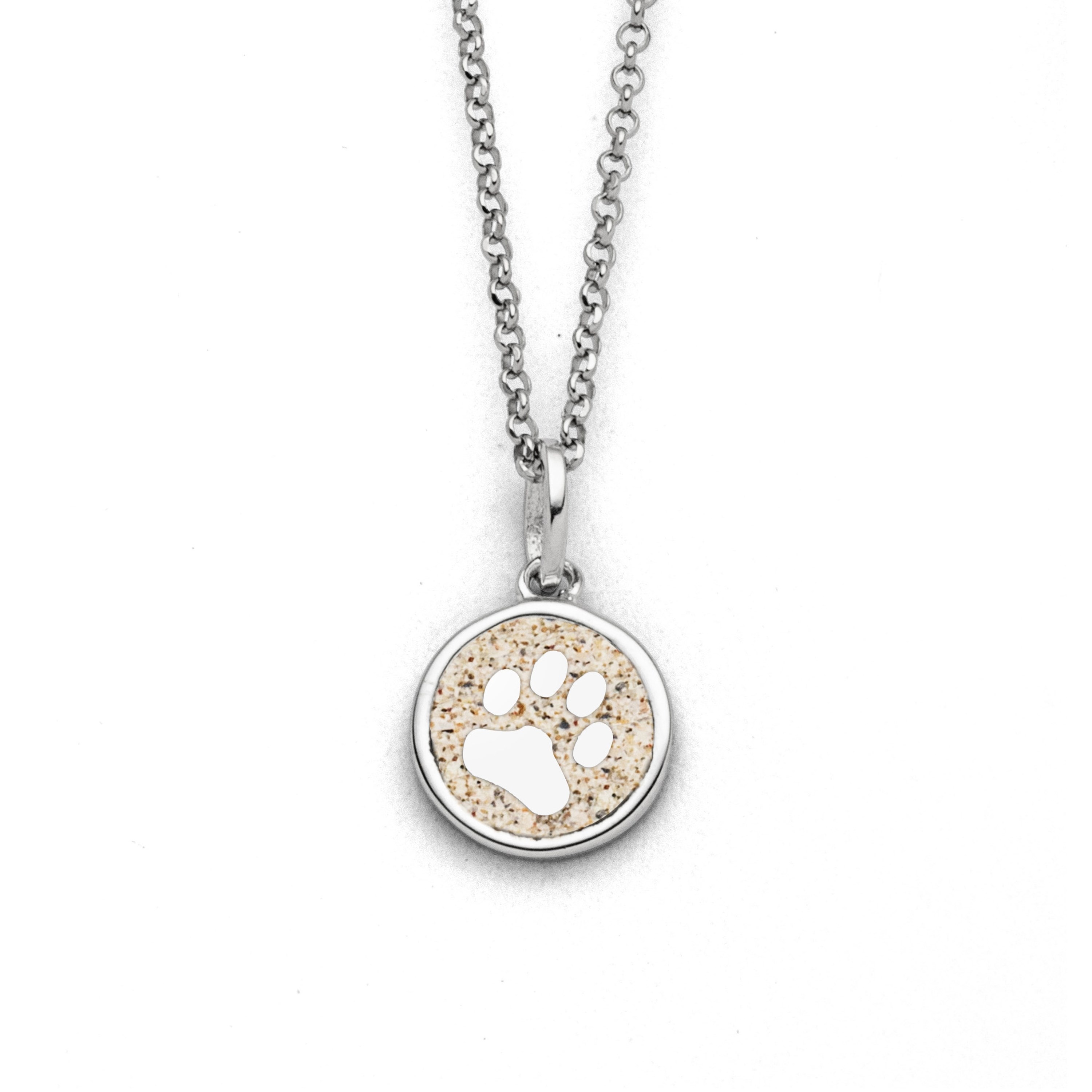 DUR Halskette K3011 „Lucky Dog“ Silber Strandsand 45 cm