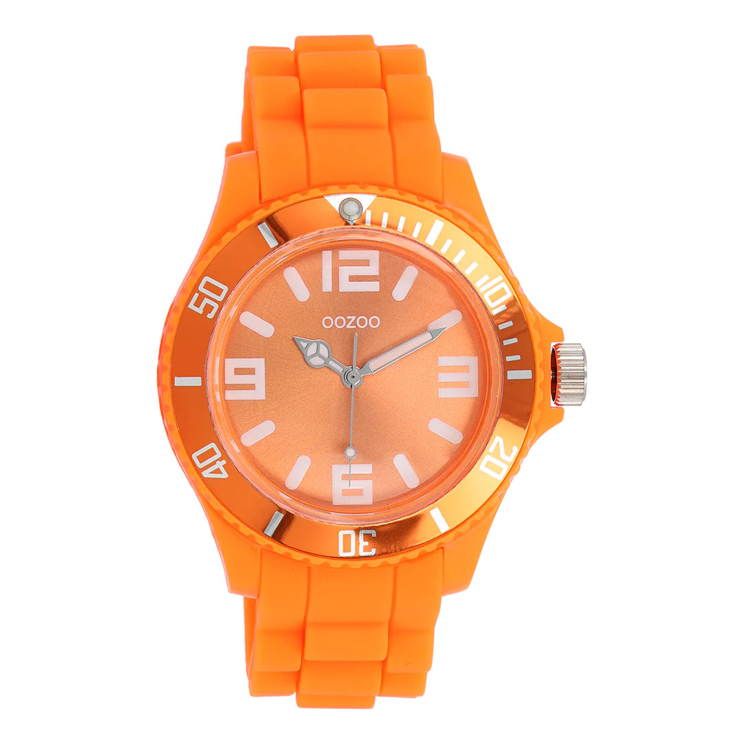 Oozoo Armbanduhr C4287 Orange Silikonband 43 mm Oozoo Armbanduhr C4287 Orange Silikonband 43 mm