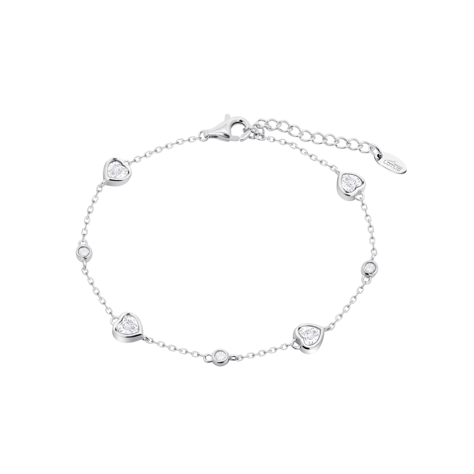 Lotus Silver Forever Hearts LP3925-2/1 Armkette Zirkonia 16+3 cm