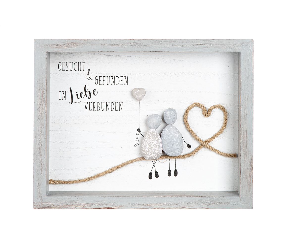 Gilde Steinbild 51822-1 "Gesucht und Gefunden" 25 x 19,5 cm