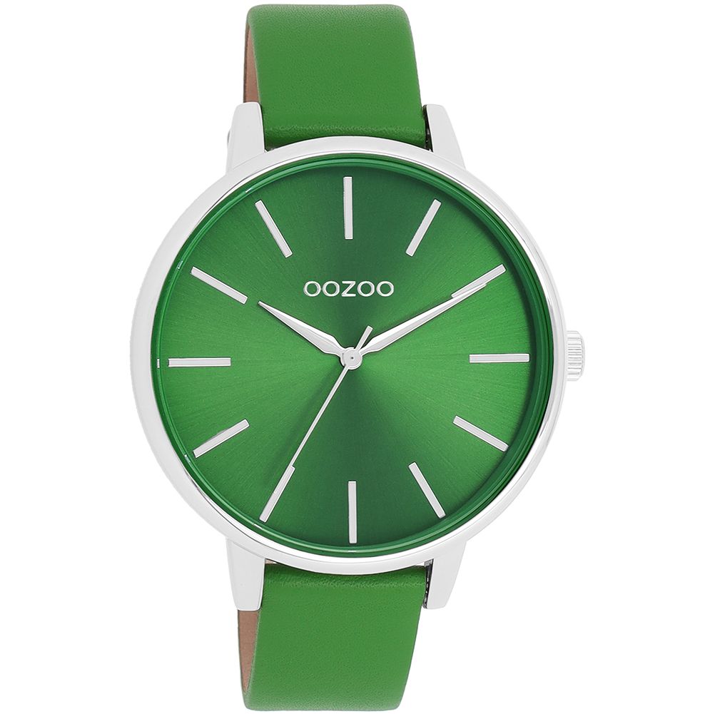 Oozoo Damenuhr C11297 Grün Lederband 42 mm