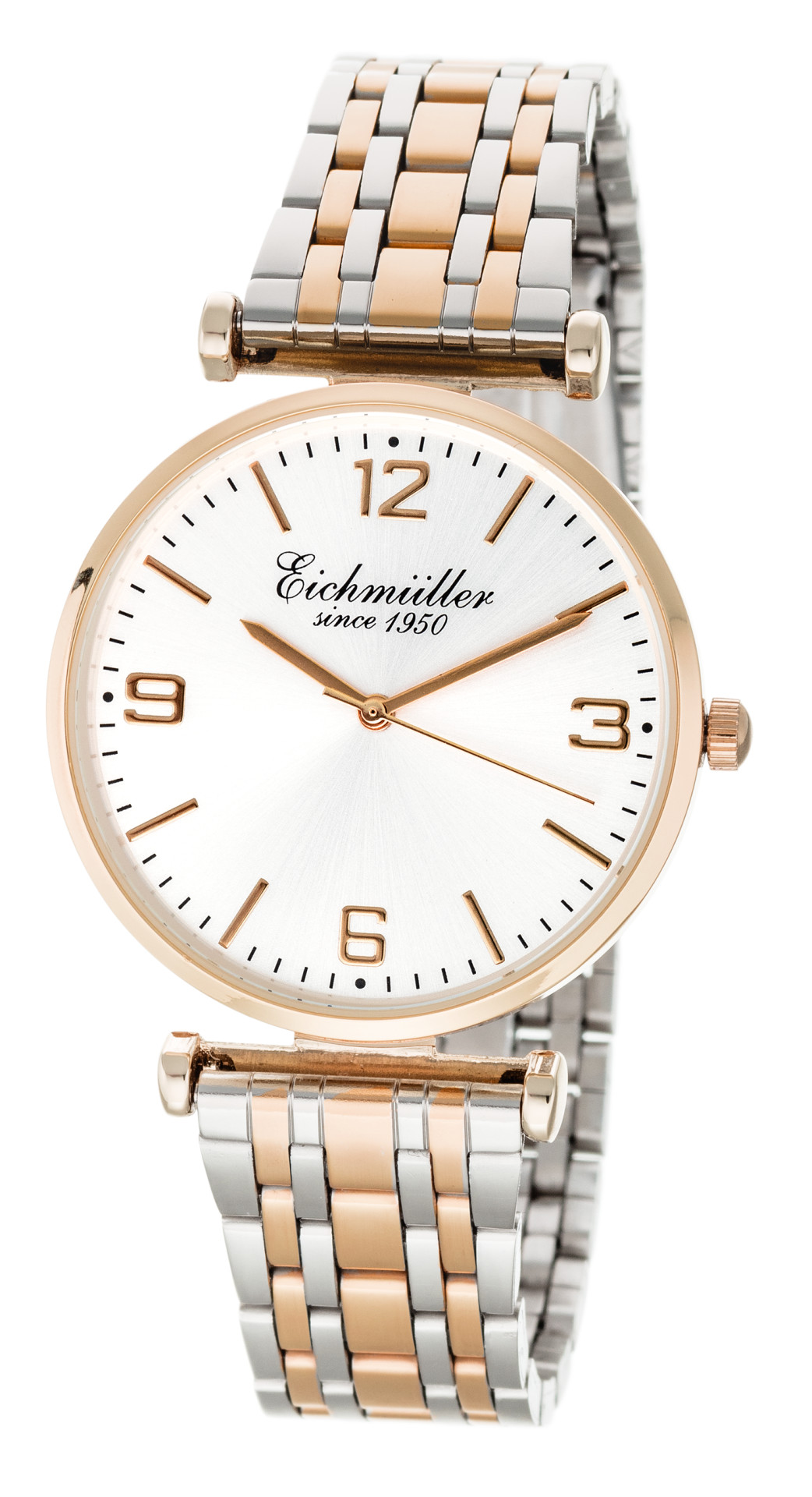 Eichmüller Damenuhr 6030-03 Rosefarben Metallband Bicolor 36 mm