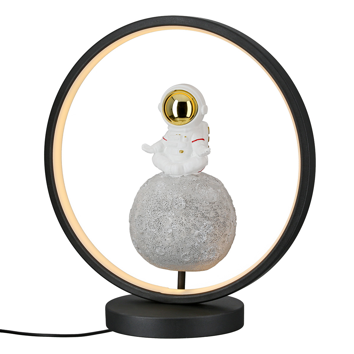 Gilde Tischleuchte (LED) Astronaut "Juno" 59046 Kunstharz 33 cm