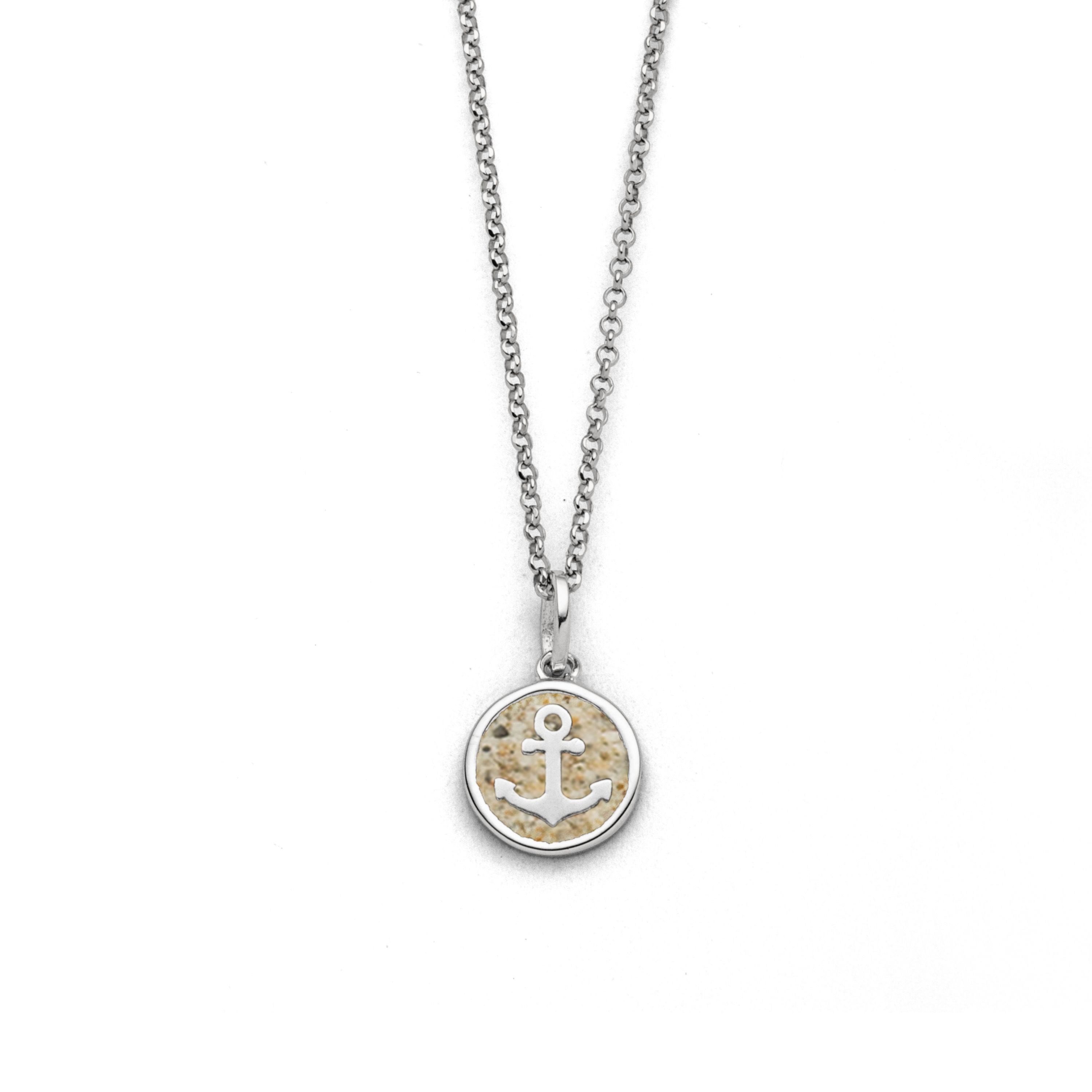 DUR Halskette K2666 „Anker 2.0“ Silber Strandsand 42 cm