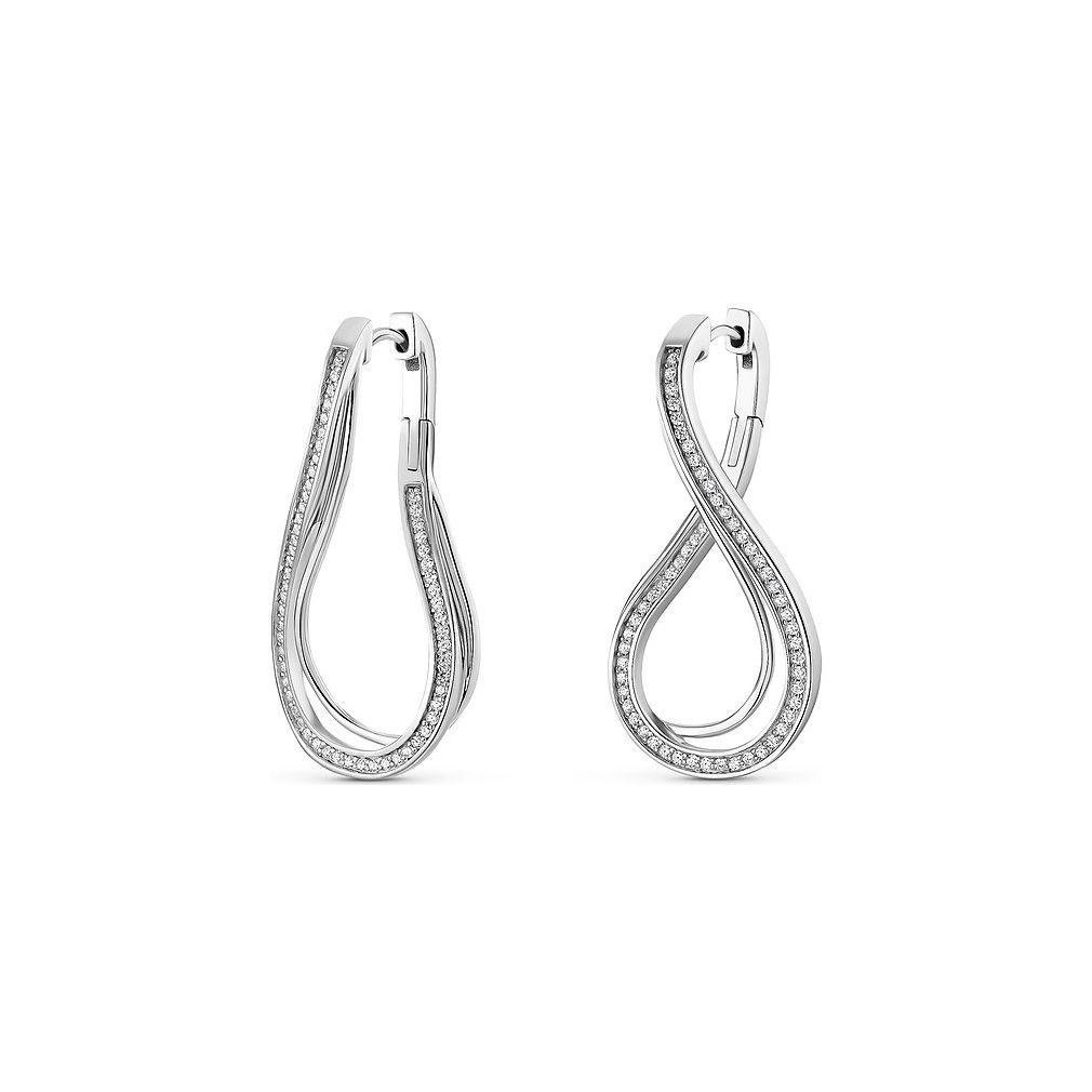 JETTE Infinity 88336097 Ohrringe für Damen Silber Zirkonia JETTE Infinity 88336097 Ohrringe für Damen Silber Zirkonia