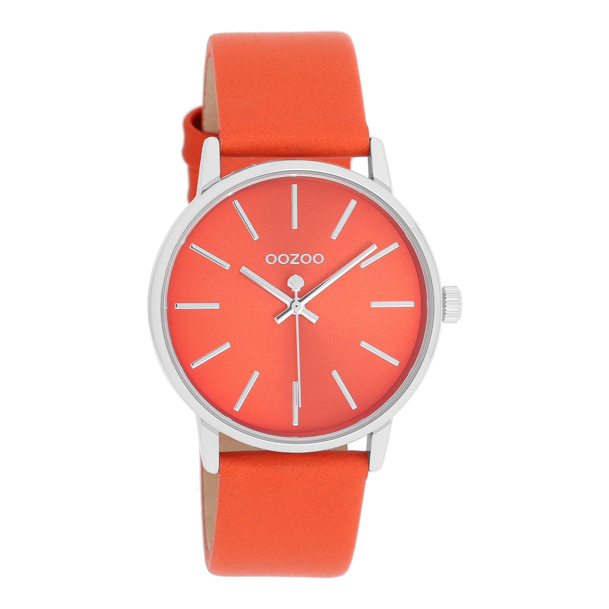 Oozoo Damenuhr C11062 Orangerot Lederband | B-Ware (0474)