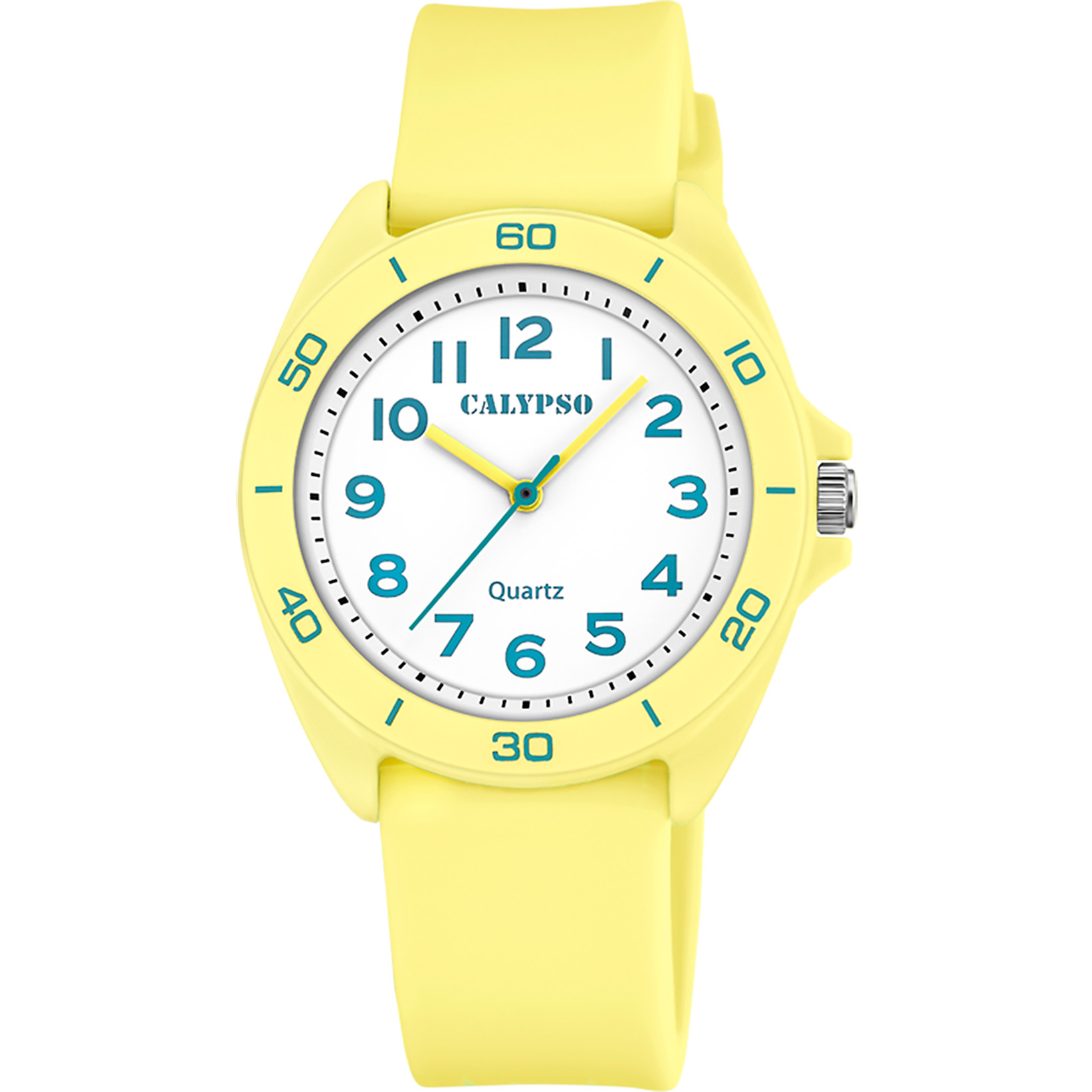 Calypso Trendy Damenuhr K5833-1 – Gelb/Weiß 36 mm 10 Bar